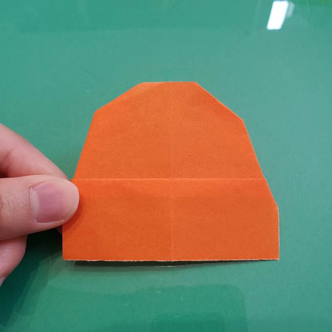 ヒトカゲの折り紙の簡単な折り方作り方①顔(8)