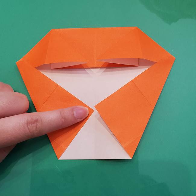 ヒトカゲの折り紙の簡単な折り方作り方②からだ(16)