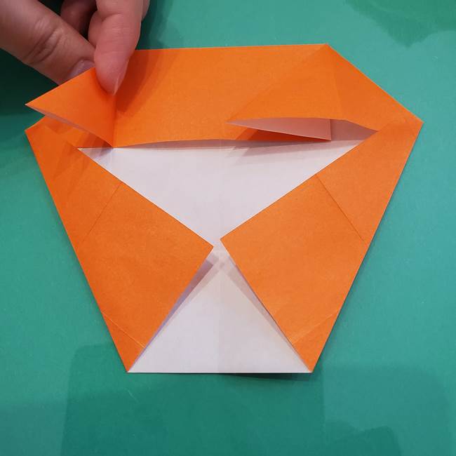 ヒトカゲの折り紙の簡単な折り方作り方②からだ(17)