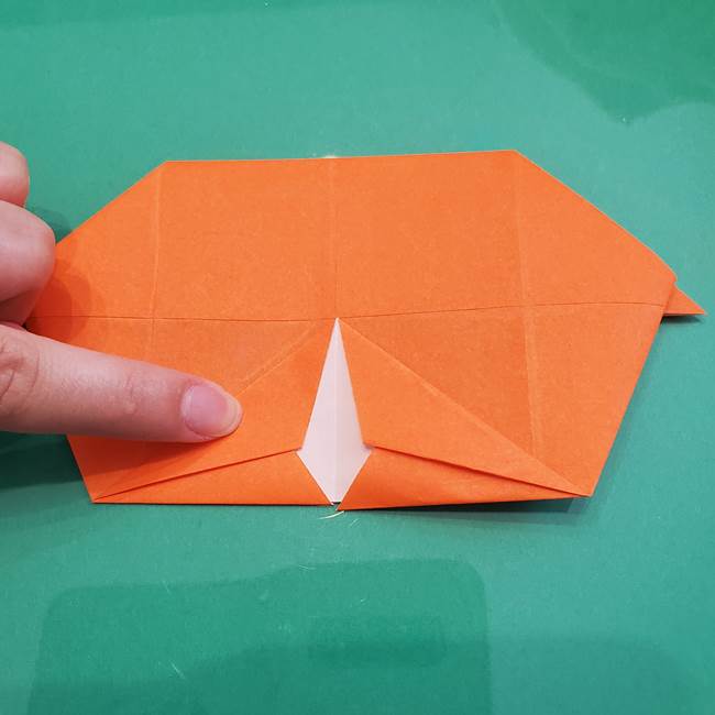 ヒトカゲの折り紙の簡単な折り方作り方②からだ(21)