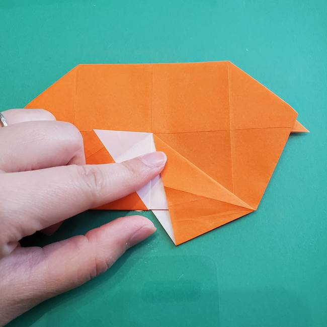 ヒトカゲの折り紙の簡単な折り方作り方②からだ(24)