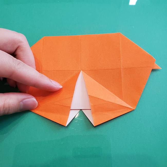ヒトカゲの折り紙の簡単な折り方作り方②からだ(25)