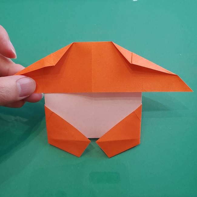 ヒトカゲの折り紙の簡単な折り方作り方②からだ(29)