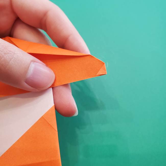 ヒトカゲの折り紙の簡単な折り方作り方②からだ(30)
