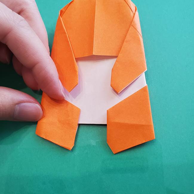 ヒトカゲの折り紙の簡単な折り方作り方②からだ(36)