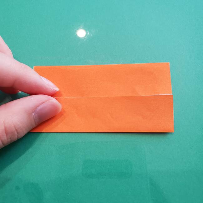 ヒトカゲの折り紙の簡単な折り方作り方③しっぽ(4)