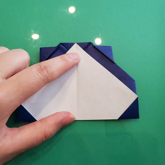 ポケモンの折り紙 カビゴンの簡単な折り方作り方(17)