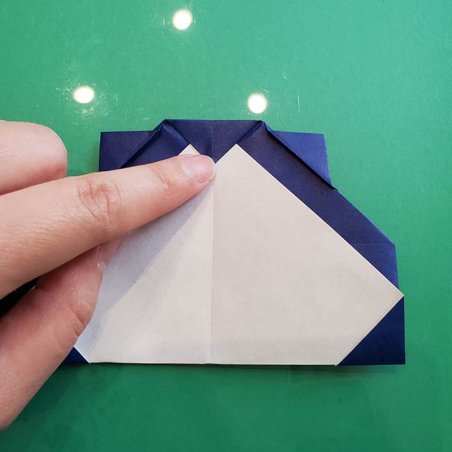 ポケモンの折り紙 カビゴンの簡単な折り方作り方(18)