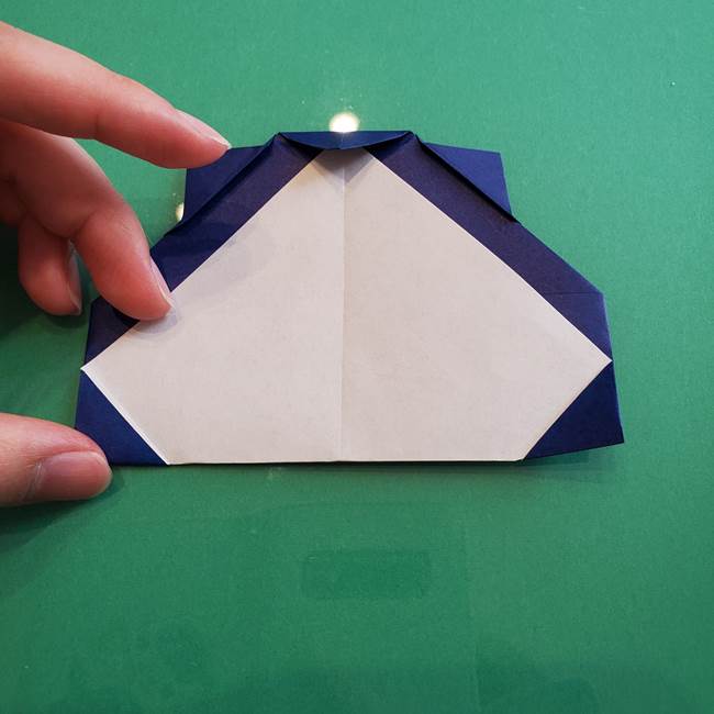 ポケモンの折り紙 カビゴンの簡単な折り方作り方(20)