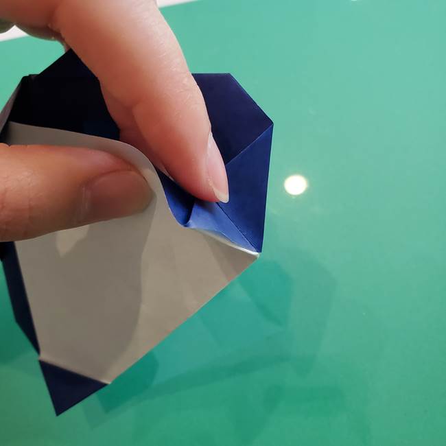 ポケモンの折り紙 カビゴンの簡単な折り方作り方(21)