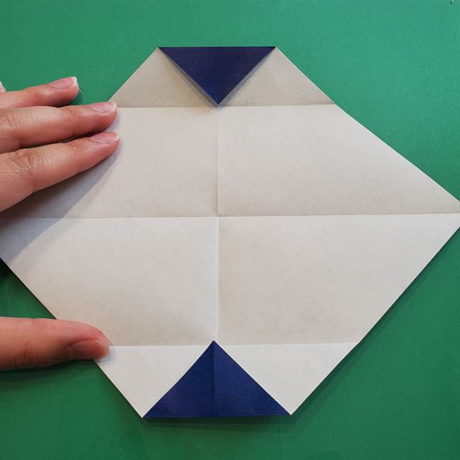ポケモンの折り紙 カビゴンの簡単な折り方作り方(7)