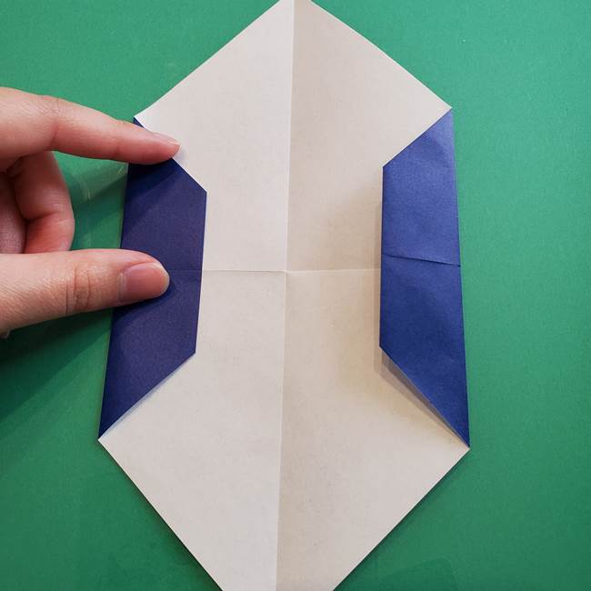 ポケモンの折り紙 カビゴンの簡単な折り方作り方(9)