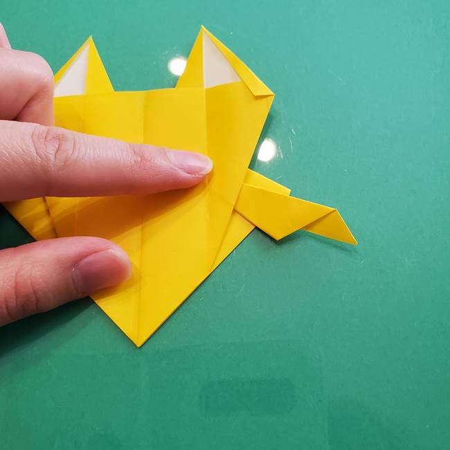 ポケモンの折り紙 ニャビーの折り方作り方①折り方(42)