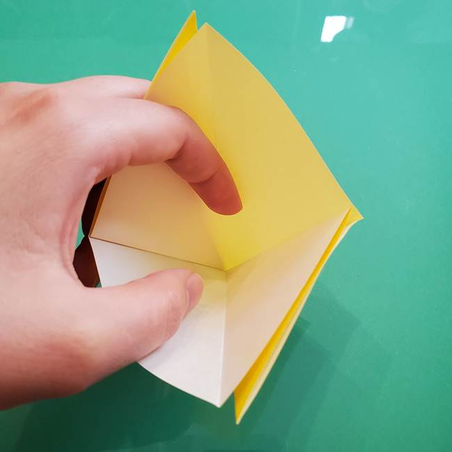 ポケモンの折り紙 ニャビーの折り方作り方①折り方(8)