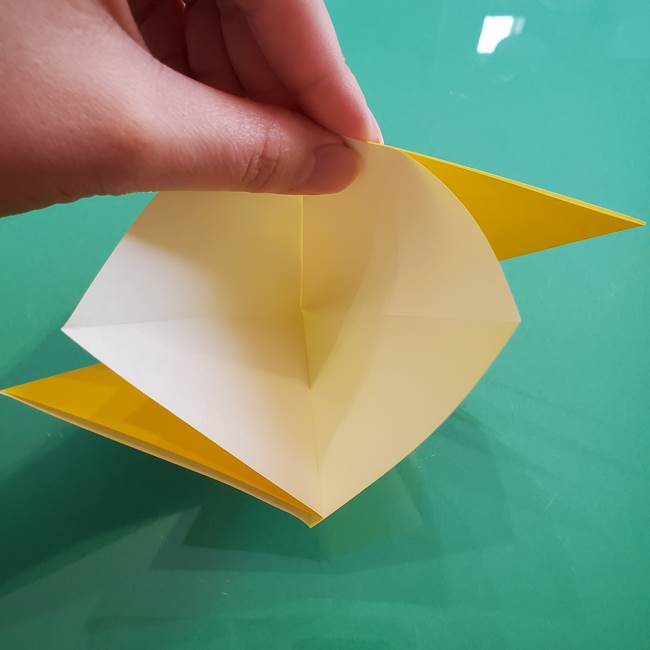 ポケモンの折り紙 ニャビーの折り方作り方①折り方(9)