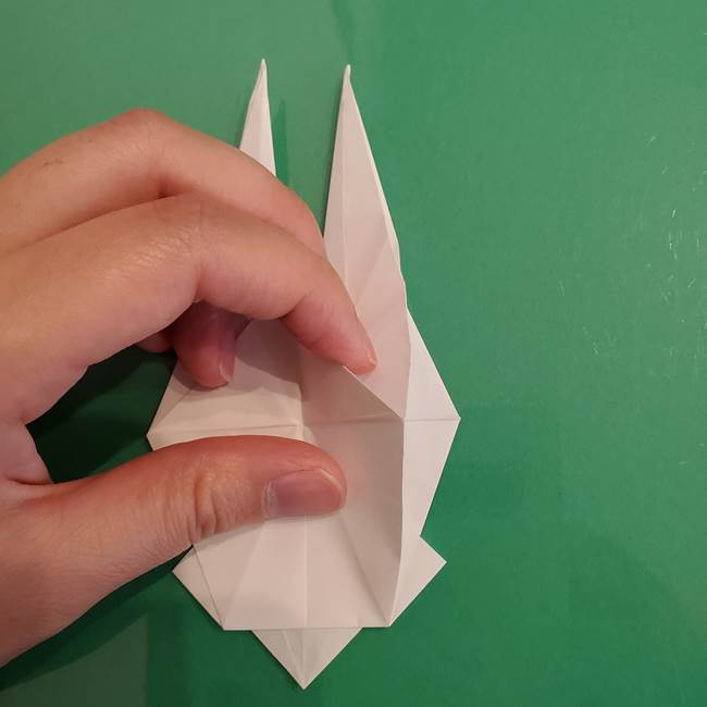 ポケモンの折り紙 ワンパチの折り方作り方①折り方(40)