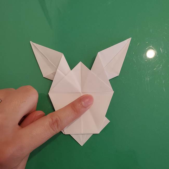 ポケモンの折り紙 ワンパチの折り方作り方①折り方(45)