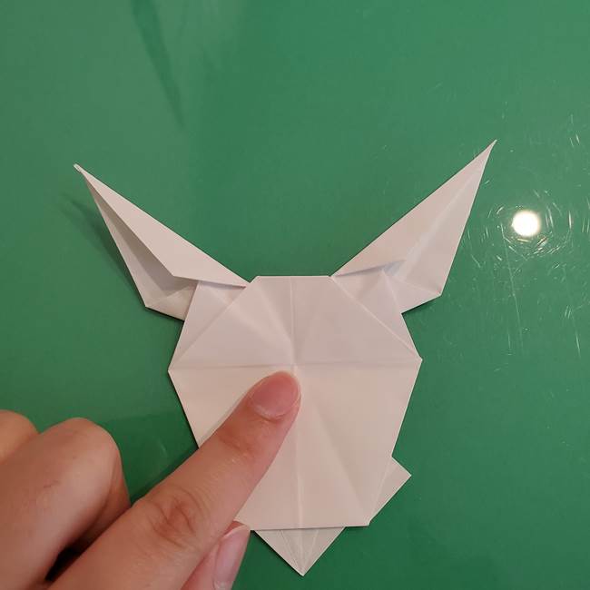 ポケモンの折り紙 ワンパチの折り方作り方①折り方(47)