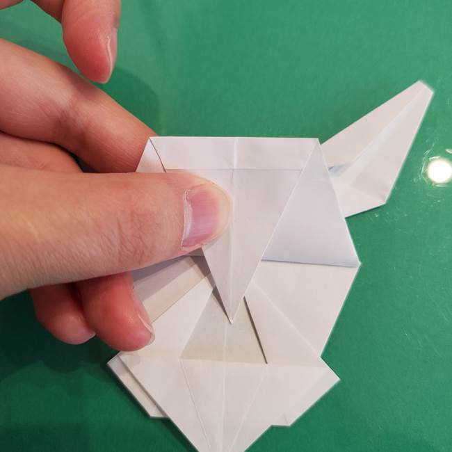 ポケモンの折り紙 ワンパチの折り方作り方①折り方(50)
