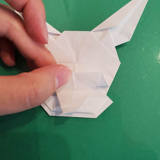 ポケモンの折り紙 ワンパチの折り方作り方①折り方(55)