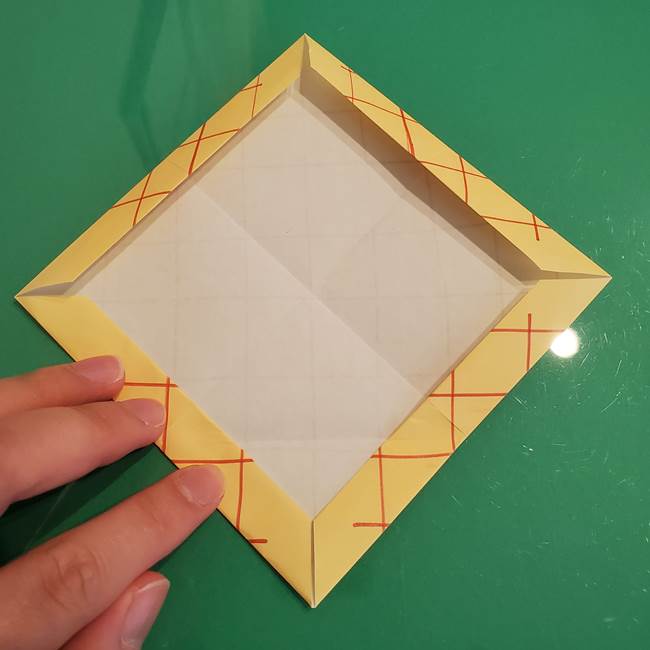 折り紙 メロンパンの折り方作り方(14)
