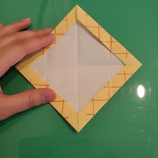 折り紙 メロンパンの折り方作り方(19)