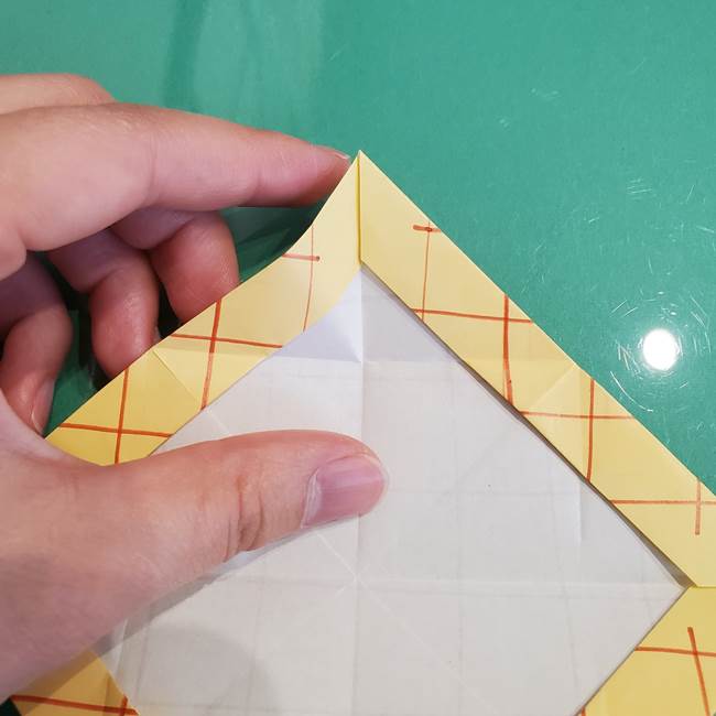 折り紙 メロンパンの折り方作り方(20)