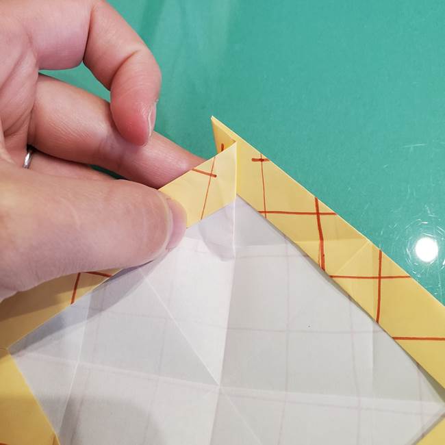 折り紙 メロンパンの折り方作り方(21)