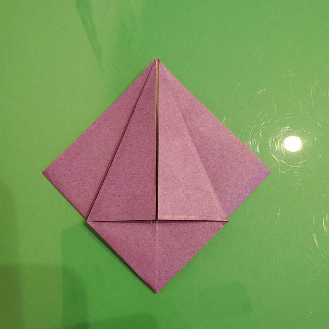 折り紙でなすを立体的につくる折り方作り方①実(13)