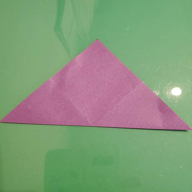 折り紙でなすを立体的につくる折り方作り方①実(6)