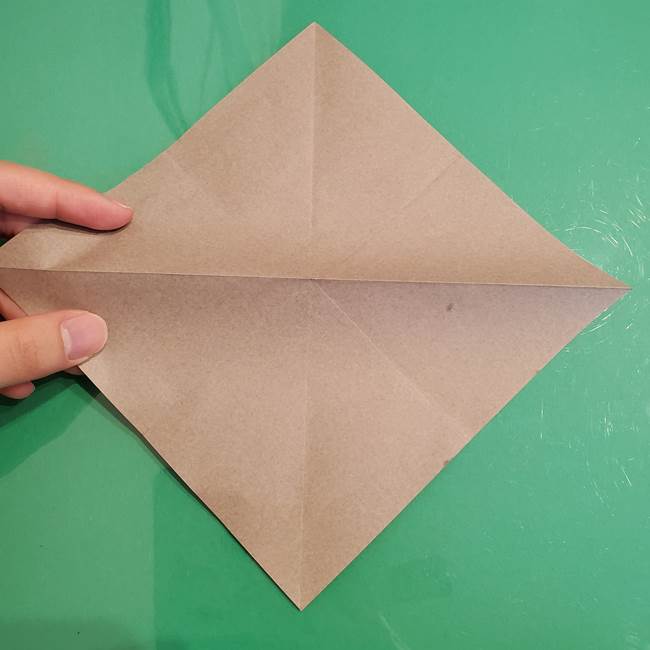 折り紙でなすを立体的につくる折り方作り方①実(9)