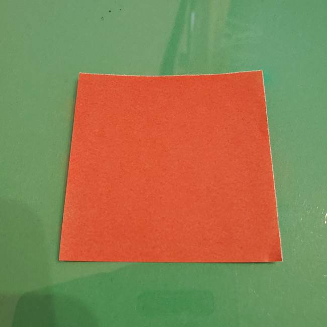 折り紙のひまわり 立体的で少し難しい作り方折り方①貼り合わせ(2)