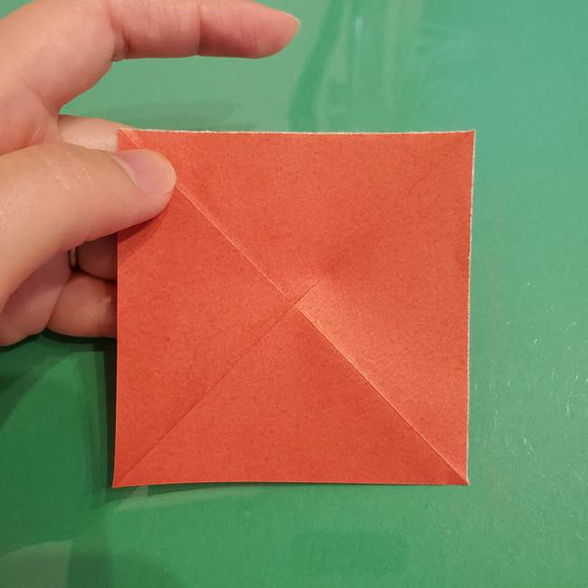 折り紙のひまわり 立体的で少し難しい作り方折り方①貼り合わせ(6)