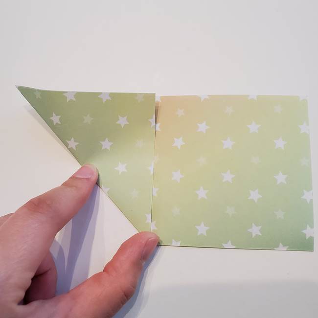 折り紙の星型の切り方折り方①折る(4)