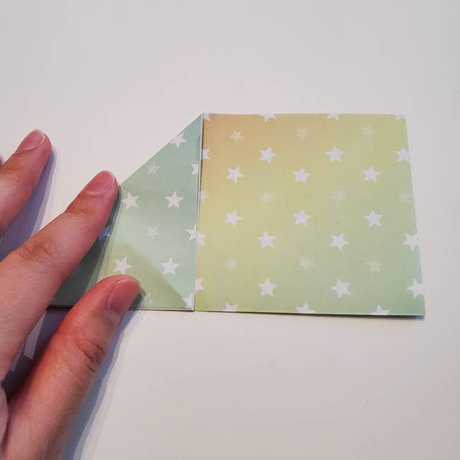 折り紙の星型の切り方折り方①折る(6)