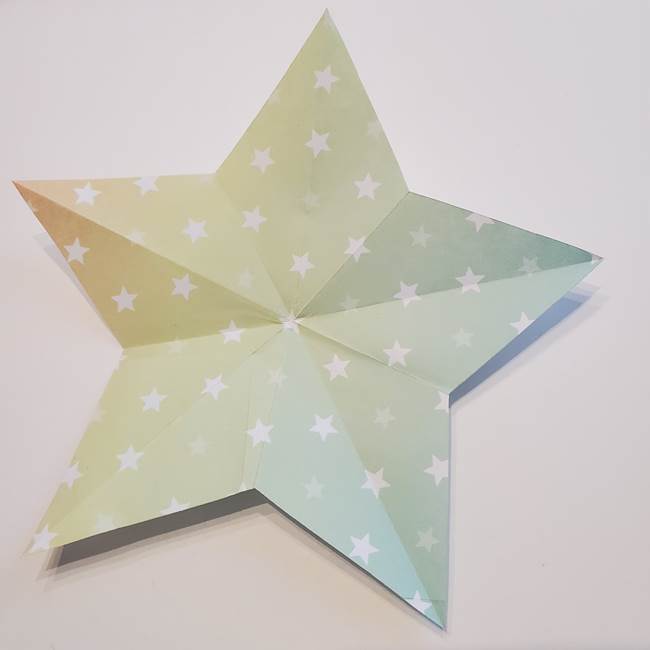 折り紙の星型の切り方折り方②完成(1)