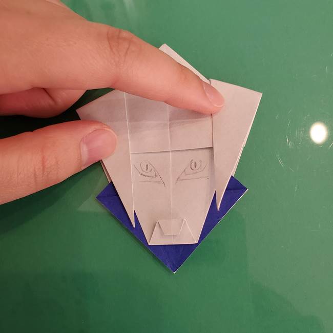 貼り合わせて折り紙のザシアンの完成(3)
