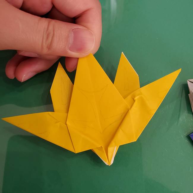貼り合わせて折り紙のザシアンの完成(4)