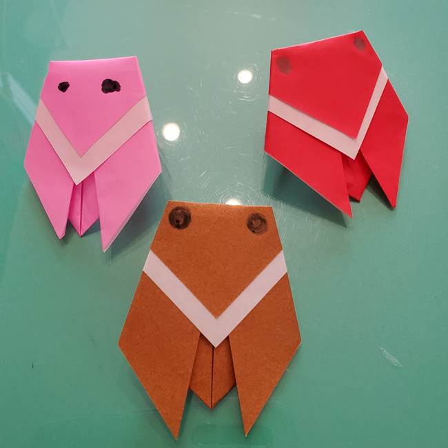 セミの折り紙製作 3歳の子供でも簡単！かわいい虫の折り方作り方│子供と楽しむ折り紙・工作