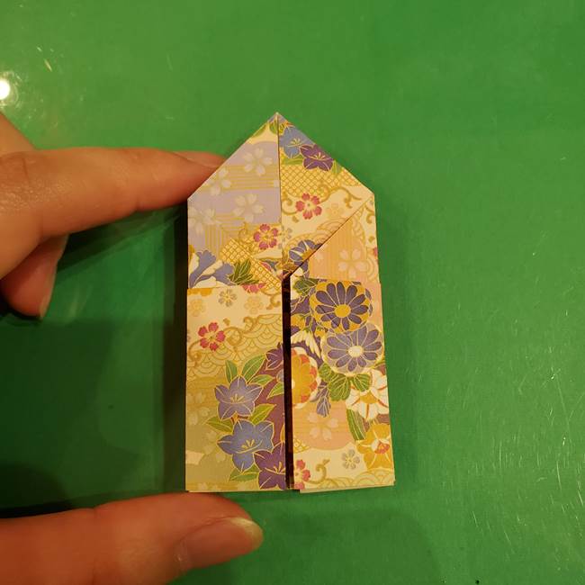 お月見団子の台の折り紙★三宝(三方)の折り方作り方(27)