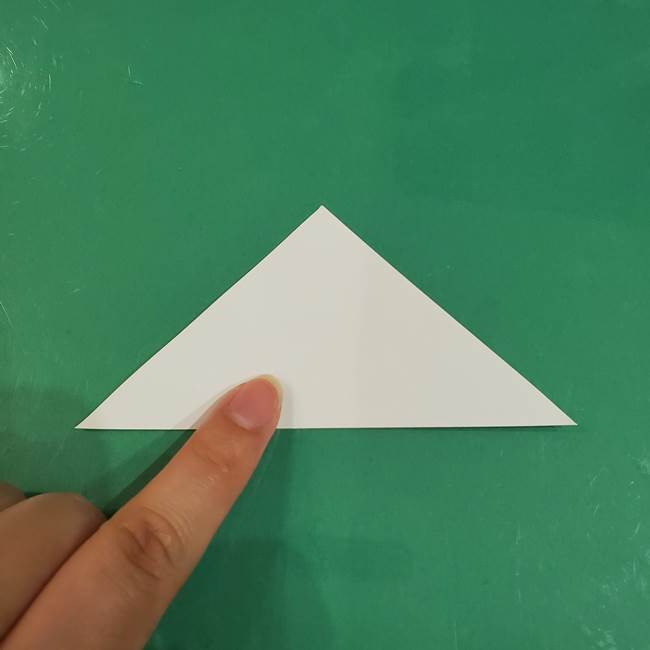きのこの折り紙 簡単に子供も作れた折り方作り方②軸(2)