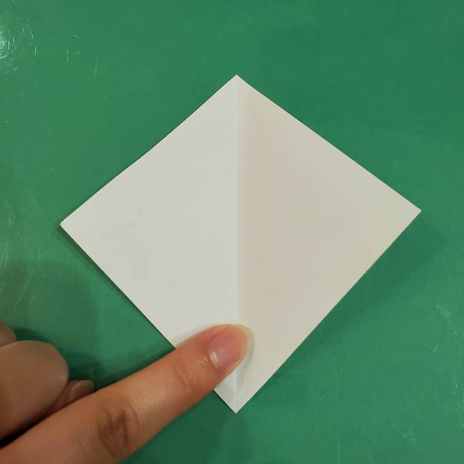 きのこの折り紙 簡単に子供も作れた折り方作り方②軸(3)
