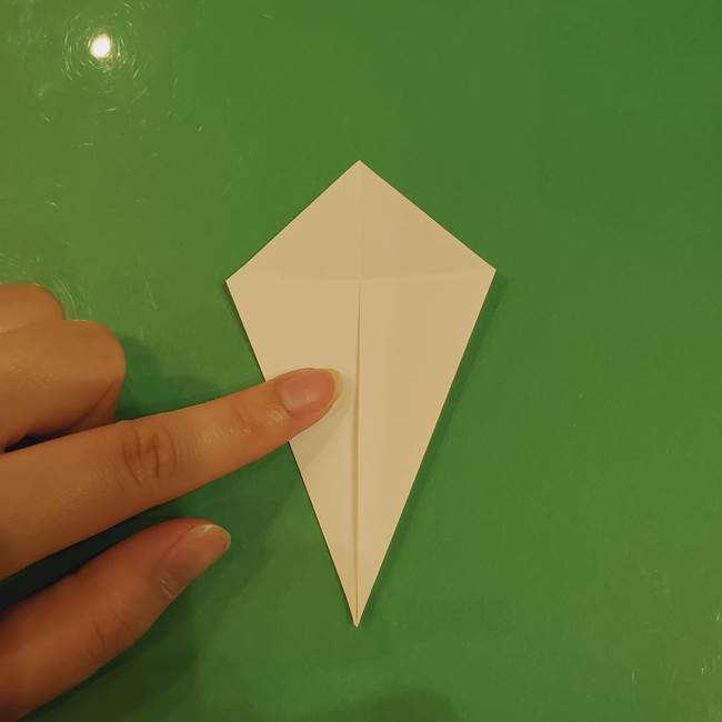 きのこの折り紙 簡単に子供も作れた折り方作り方②軸(4)