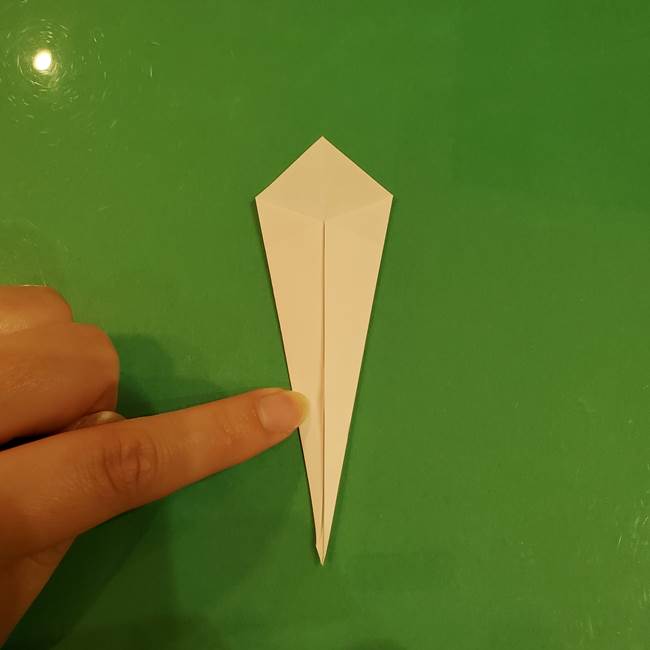 きのこの折り紙 簡単に子供も作れた折り方作り方②軸(5)