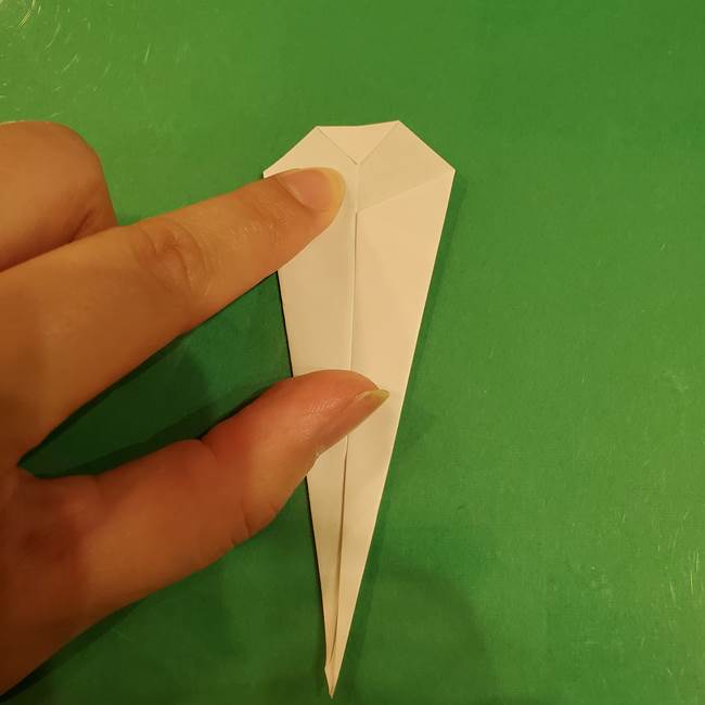 きのこの折り紙 簡単に子供も作れた折り方作り方②軸(6)