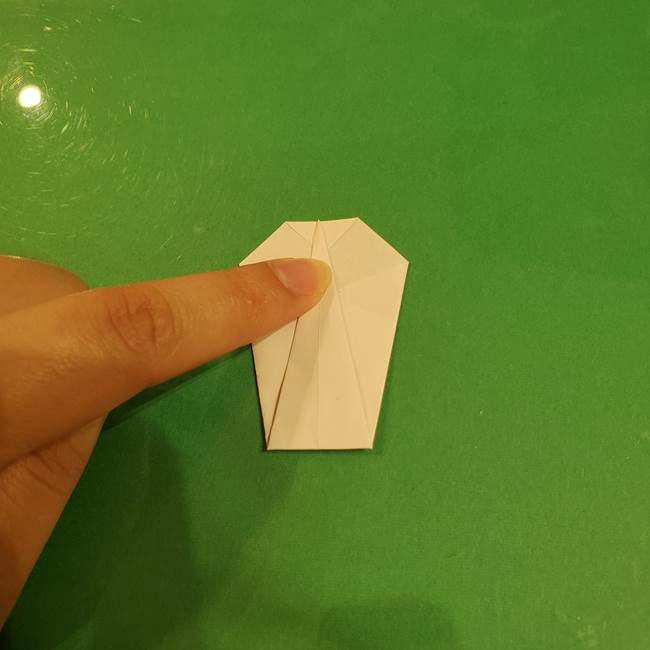 きのこの折り紙 簡単に子供も作れた折り方作り方②軸(7)