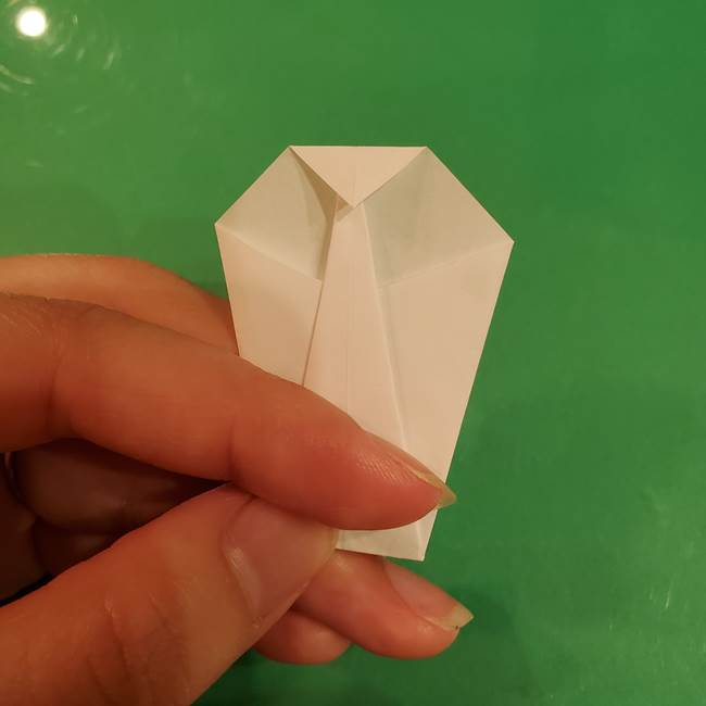 きのこの折り紙 簡単に子供も作れた折り方作り方②軸(8)