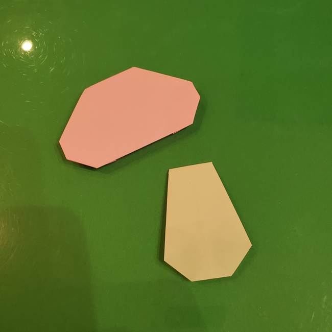 きのこの折り紙 簡単に子供も作れた折り方作り方②軸(9)