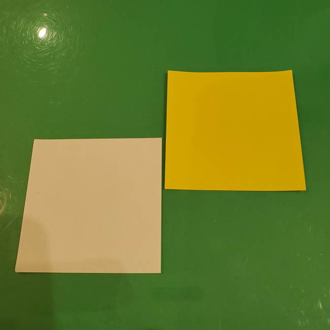 きのこの折り紙を簡単に子供と作ったよ♪用意するもの1