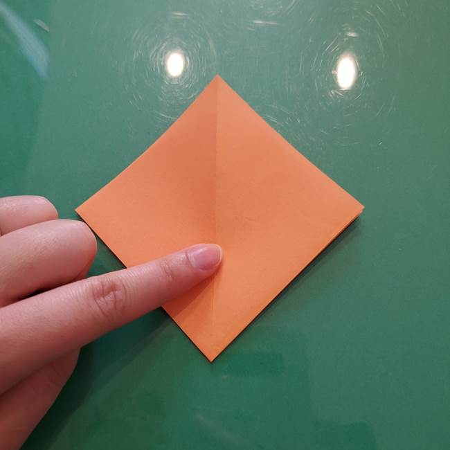 ほおずきの折り紙(平面) 簡単な折り方作り方①実(12)